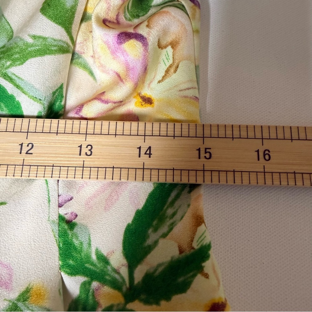 Melloday Cottagecore Floral Midi Dress XS Puff Sleeve Romantic Garden Prairie - Picture 10 of 10